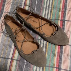 *EUC* Women’s Lucky Brand suede ballet flat size 8